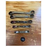 Klein Tools 5 Pc Ratcheting Offset Box Wrenches