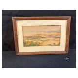 Watercolor Landscape Painting, Langres 8/15/18