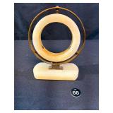 Art Deco Alabaster & Brass Sculpture