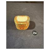 Chinese Jeweled Silver Filigree Jewelry Box