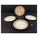 Set of 4 Hutschenreuther German Plates
