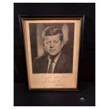 John F. Kennedy Autopen Signed Photograph