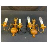 Vintage 2 Arm Wall Sconce