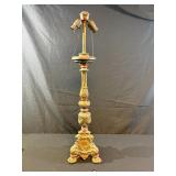 Baroque Giltwood Alter Stick Lamp