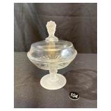 Duncan & Miller Three Face Pattern Compote