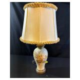 Antique Hand Painted Porcelain Ginger Jar Lamp