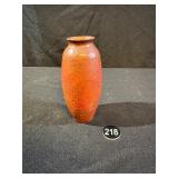 Hammered Copper Vase, Underside Stamped