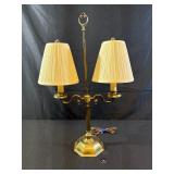 Vintage Double Arm Candelabra Table Lamp