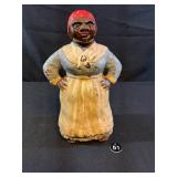 Antique Black Americana Cast Iron Doorstop