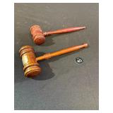 Pair, Wood Gavels