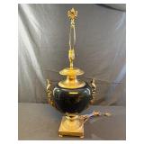French Victorian Gilt Bronze Urn Lamp, Very Heavy