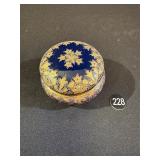 French Cobalt Trinket Box