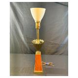 Mid-Century Stiffel Brass Crown Obelisk Lamp
