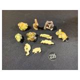 Hand Carved Bone Miniatures & more
