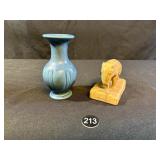Rockwood Pottery Elephant & Vase