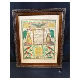 1848 Pennsylvania Dutch Birth Announcement