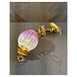 Antique Pink Opalescent Ceiling Lamp