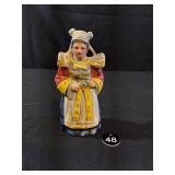 French Faience Figural Majolica Ceramic Bell