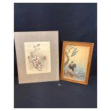 Magnolia Liliiflora &Ukiyo-e Woodblock, Prints