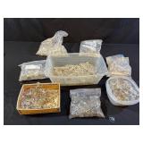 Collection of Antique Chandelier Crystal Prisms