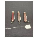 Pocketknives: Klein BB, Klein R-3, Holub No 247