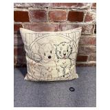 Vintage Needlepoint Pillow