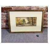 Charles Russel Loomis Watercolor, Signed