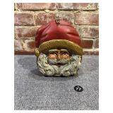 Tommy Woods Carved Acasia Wood Santa Case