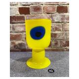 Signed Heikki Orvola Swedish Art Glass Goblet