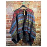 Handmade Cape w Leather Ties, New w Tags
