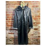 Peter Caruso Leather Trench Coat