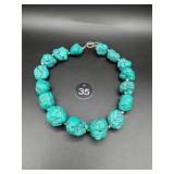 Vintage Chunky Turquoise Necklace