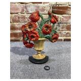 Bouquet of Flowers Cast Iron Door Stop
