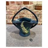 Roseville Pottery Foxglove Pottery Basket