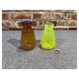 John Silverman Hand-Blown Glass Decanters, Signed