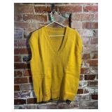 Vintage Mustard Yellow Sweater Vest
