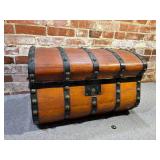 19th C Jenny Lind Style Stagecoach Trunk