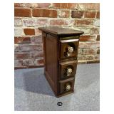 Dark Wood Sewing/Apothecary Cabinet