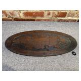 Antique Hand Carved Wall Art, Signed