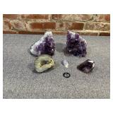 Amythyst Bookends with Additional Stones