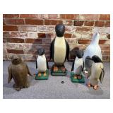 Collection of Penguin Sculptures