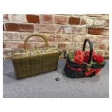 2 Wicker Basket Handbags