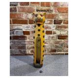 Hand Carved Folk Art Leopard/Cheetah