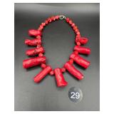 Chunky Coral Necklace