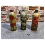 Hand Painted Single Handled Stoneware Crock Bottle