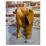 Ceramic Elephant w Brass Tusks