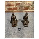 Art Deco Nude Figural Spelter Bookends