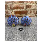 Murano Glass Peacock Paperweights