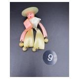 Vintage Articulated Lucite Brooch, Coro Attr.