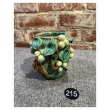 Antique Majolica Art Pottery w Applied Details